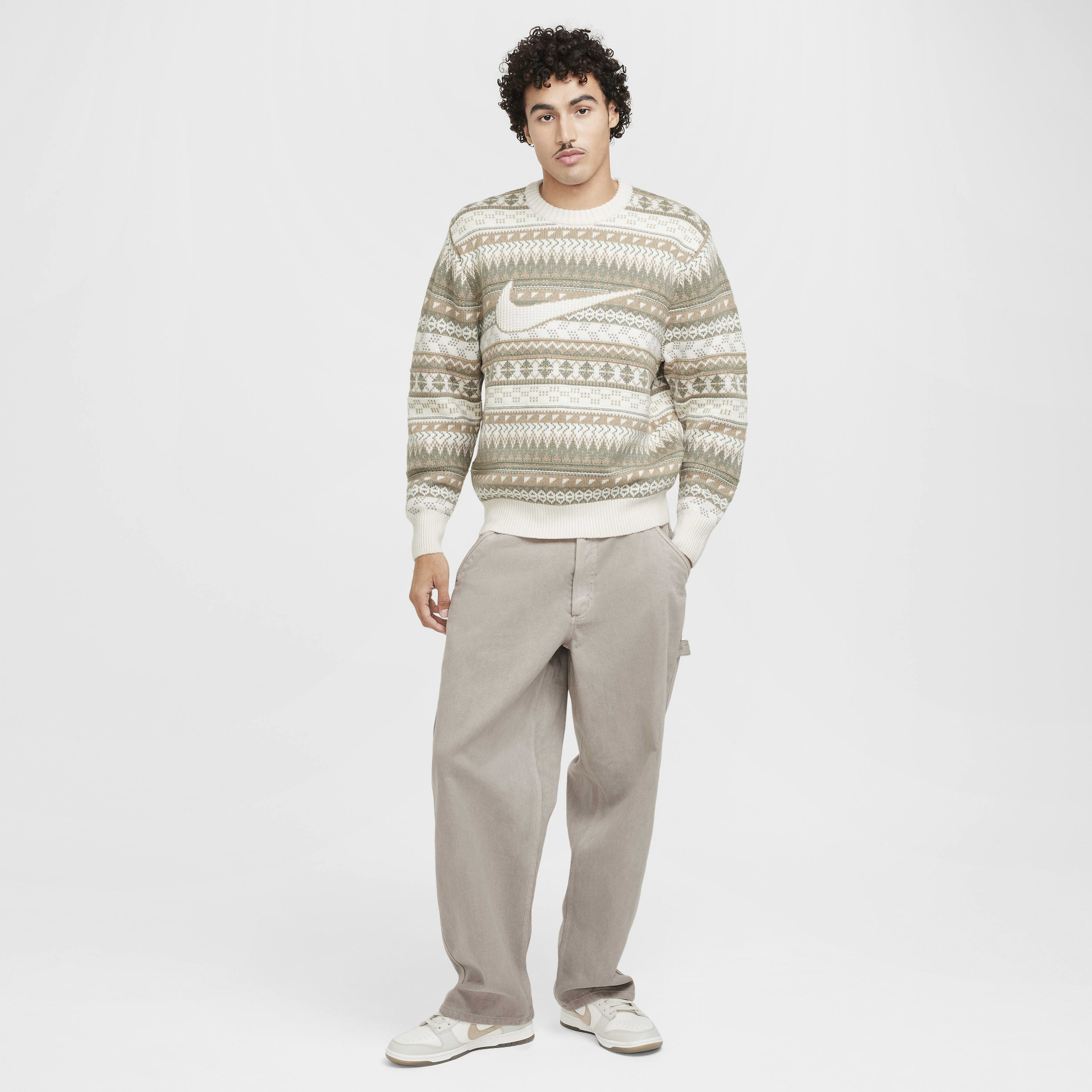NIKE】 AS M NL FAIR ISLE CREW SWEATER